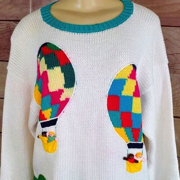 Vintage Balloon Sweater Size Large - Picture 2 of 8